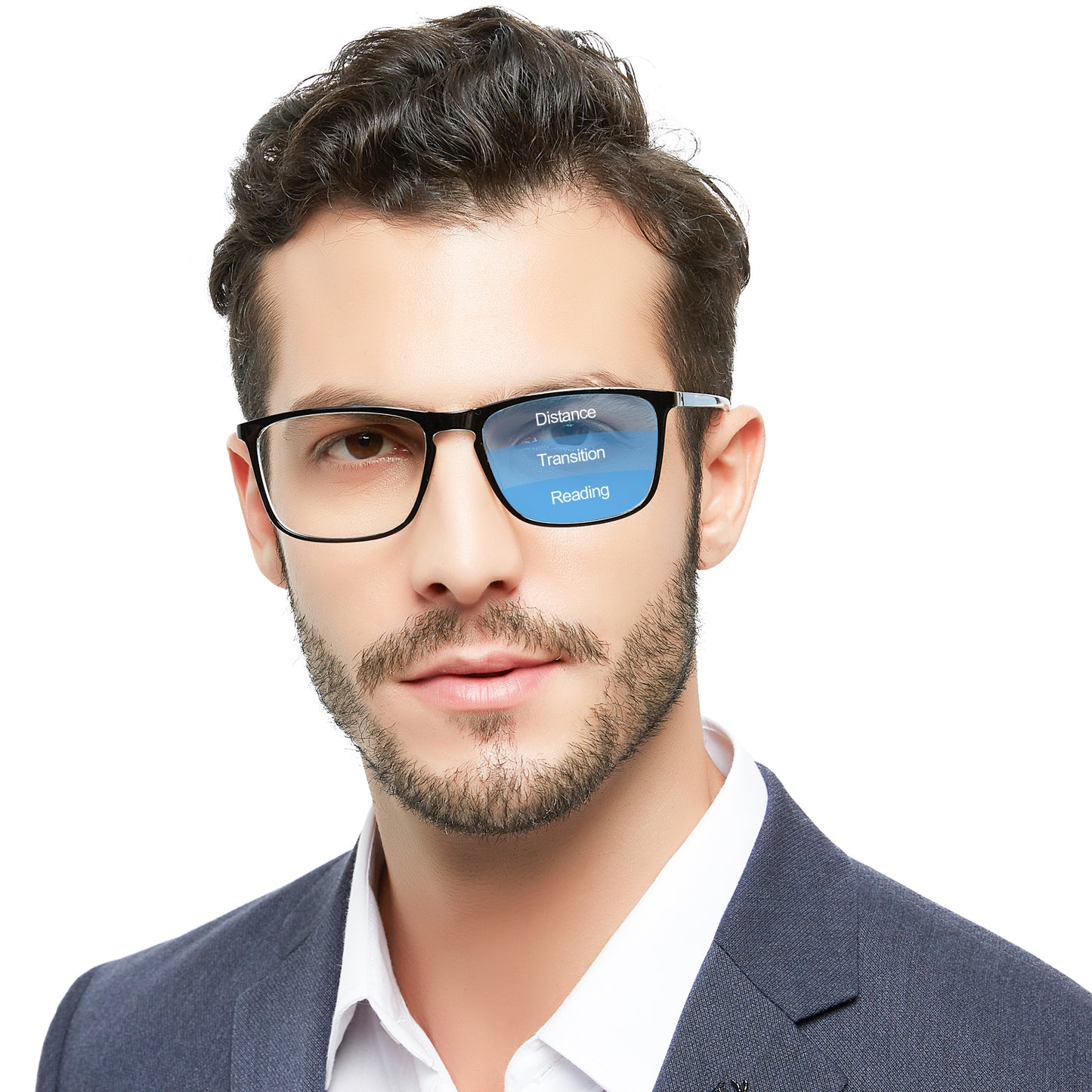 OCCI CHIARI Progressive Reading Glasses for Men Multifocus Readers OC5026JJ