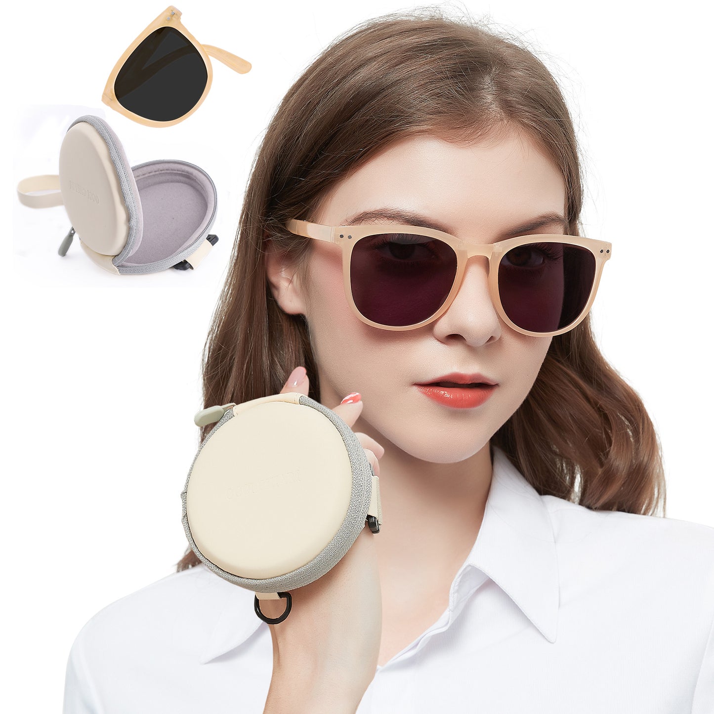 OCCI CHIARI Reading Sunglasses For Women Big Frame Foldable Reader OC5201SR
