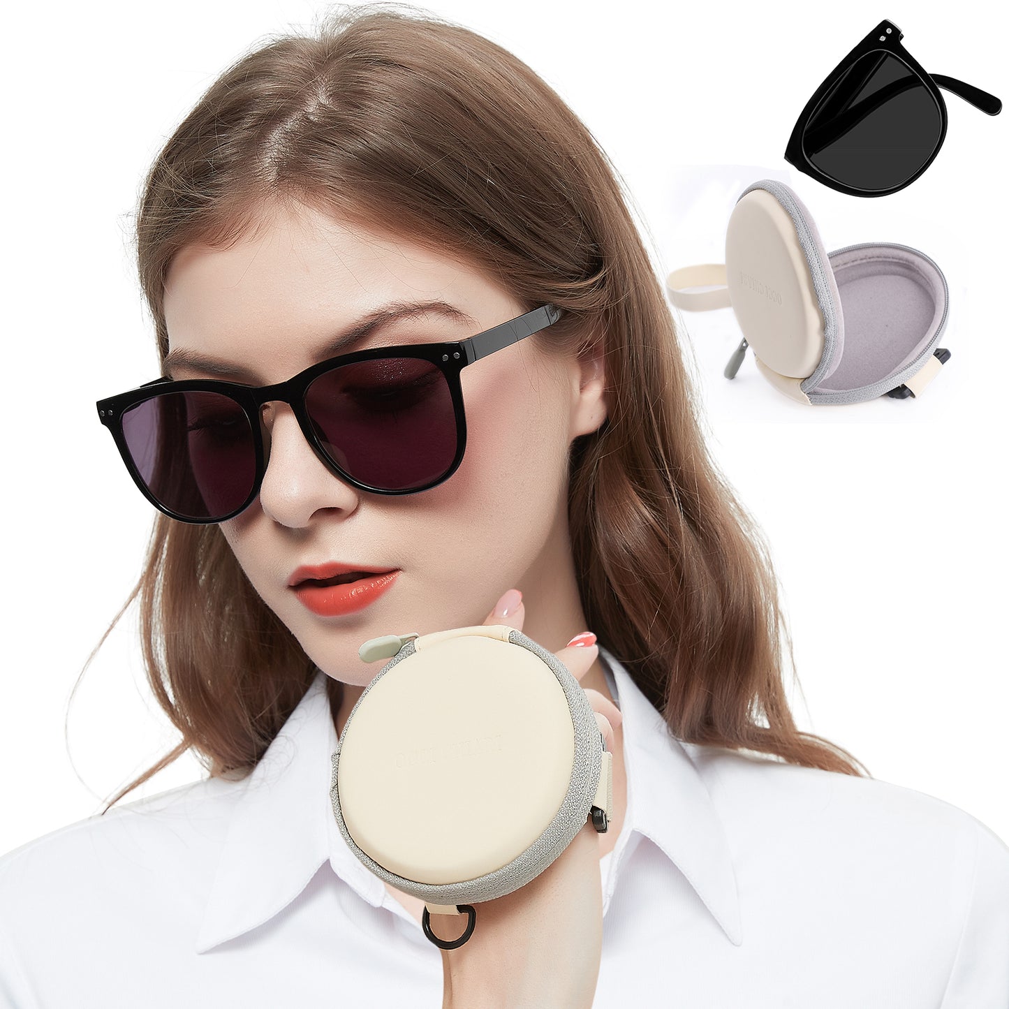 OCCI CHIARI Reading Sunglasses For Women Big Frame Foldable Reader OC5201SR