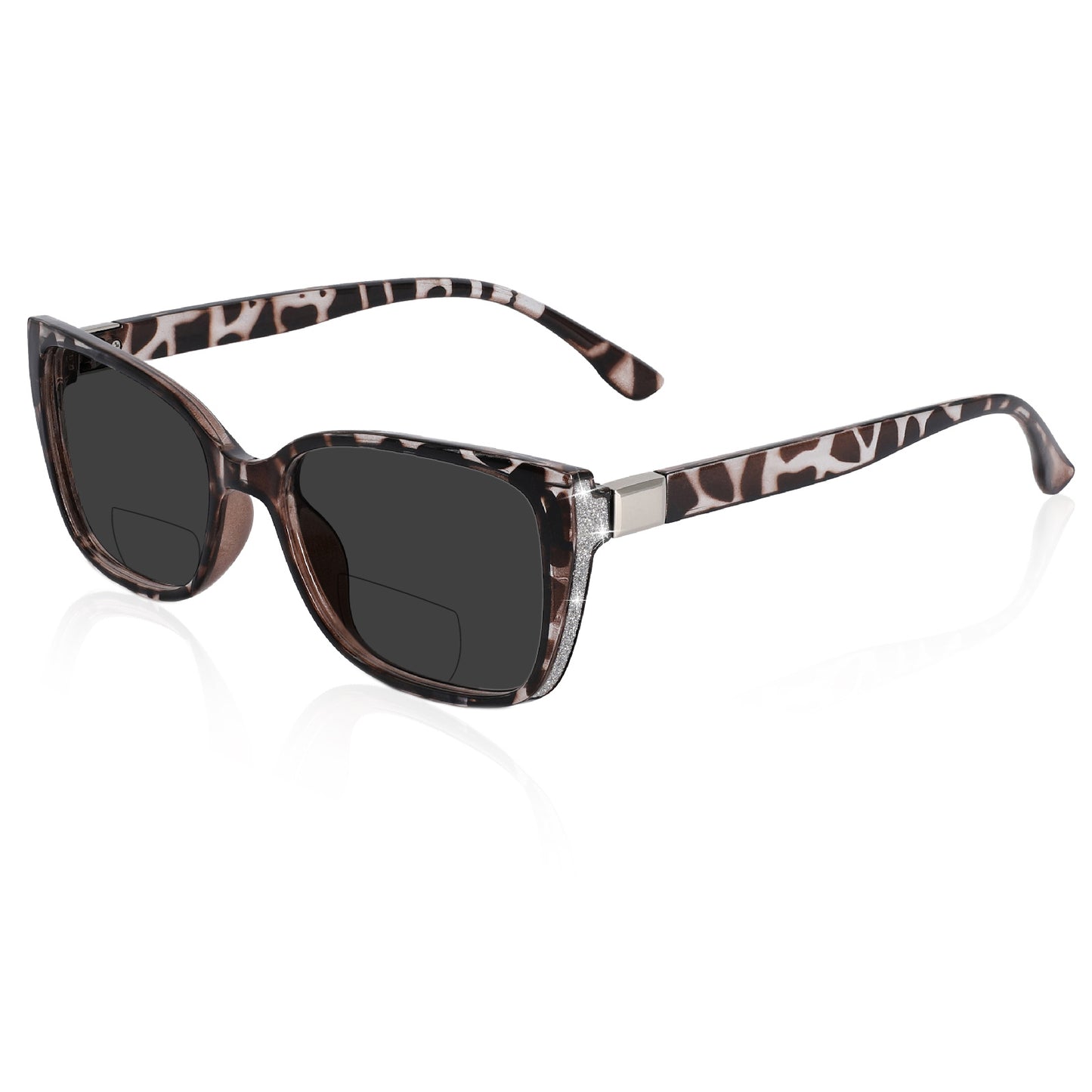 OCCI CHIARI Bifocal Reading Sunglasses Womems Large Blue Light Blocking Sun Readers Outdoor UV400 ABL5117BS
