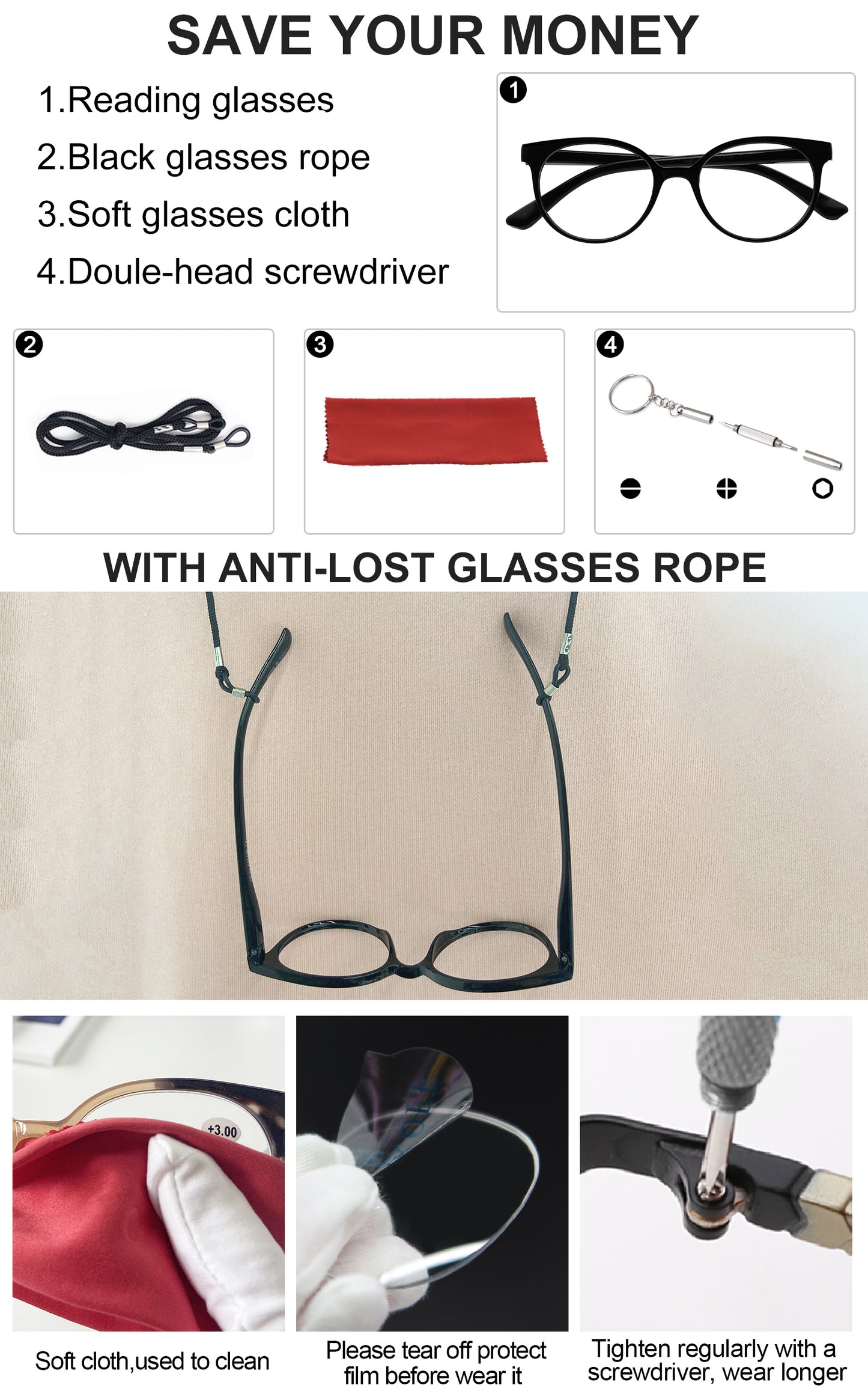 OCCI CHIARI Petite Reading Glasses for Small Face Women Fashion Slim Reders OC5017