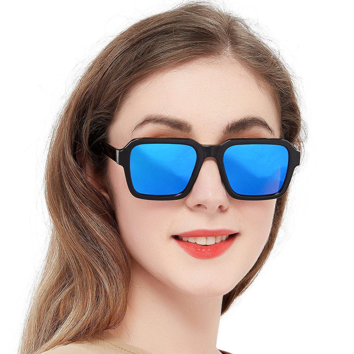 OCCI CHIARI Trendy Polarized Sunglasses for Women Vintage Large Sun Glasses UV400 Protection OC5073