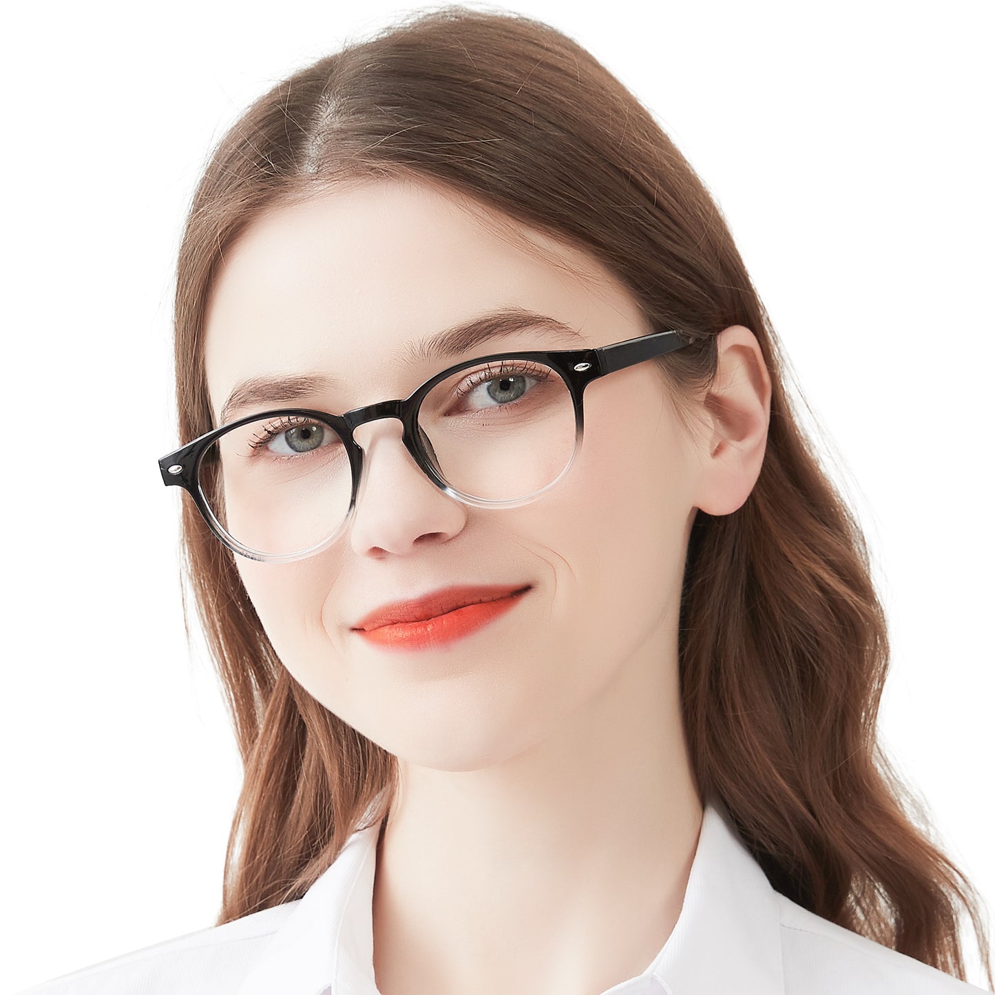 OCCI CHIARI Ladies Reading Glasses for Round Women 1.0+ Spring hinge Comfort Readers OC5006