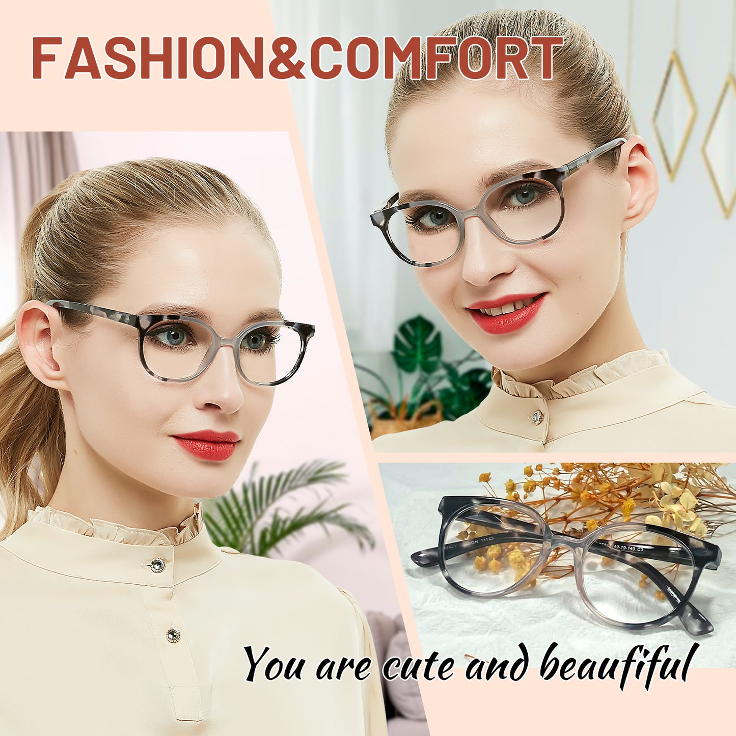 OCCI CHIARI Reading Glasses Lightweight Round Reader OC5017
