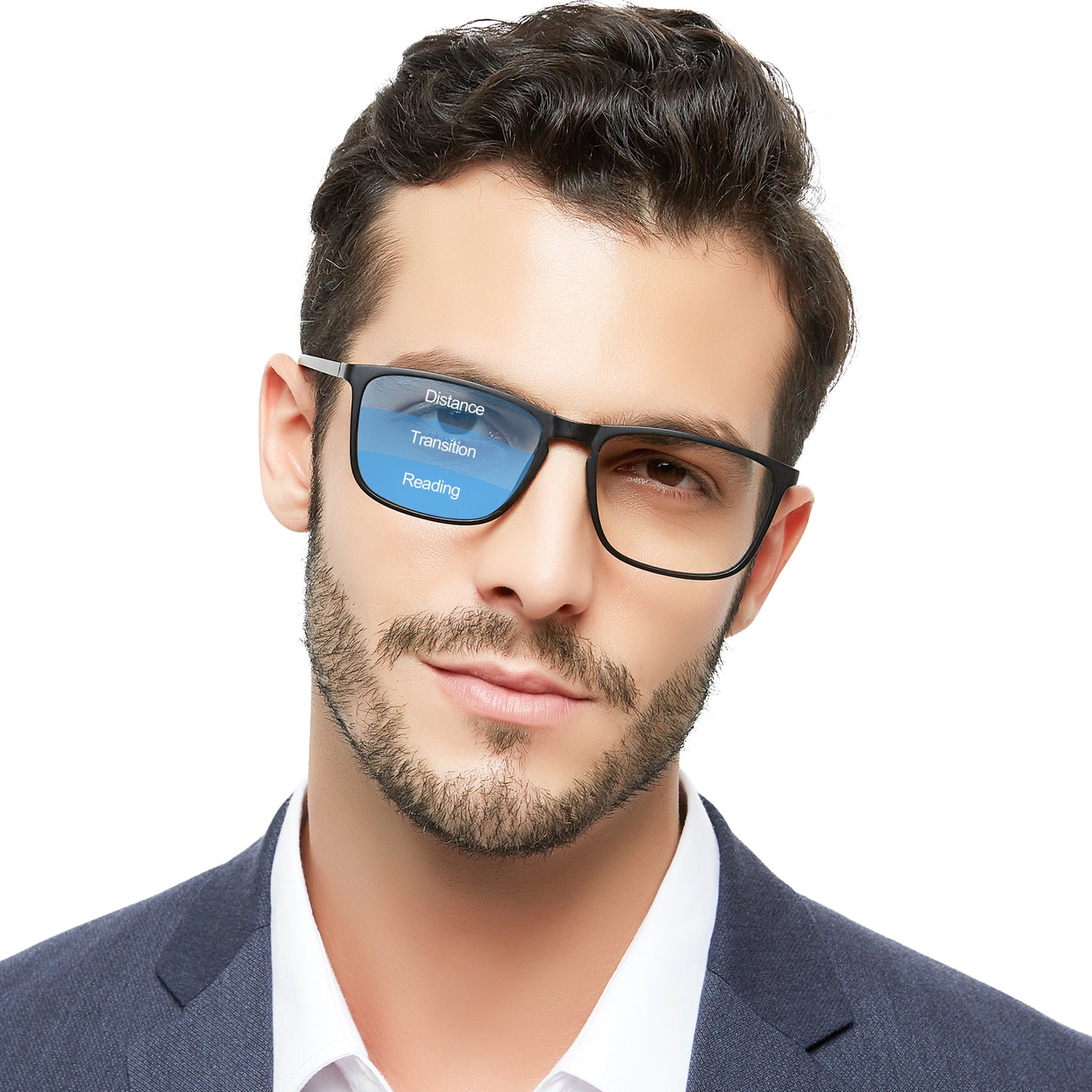 OCCI CHIARI Progressive Reading Glasses for Men Multifocus Readers OC5026JJ
