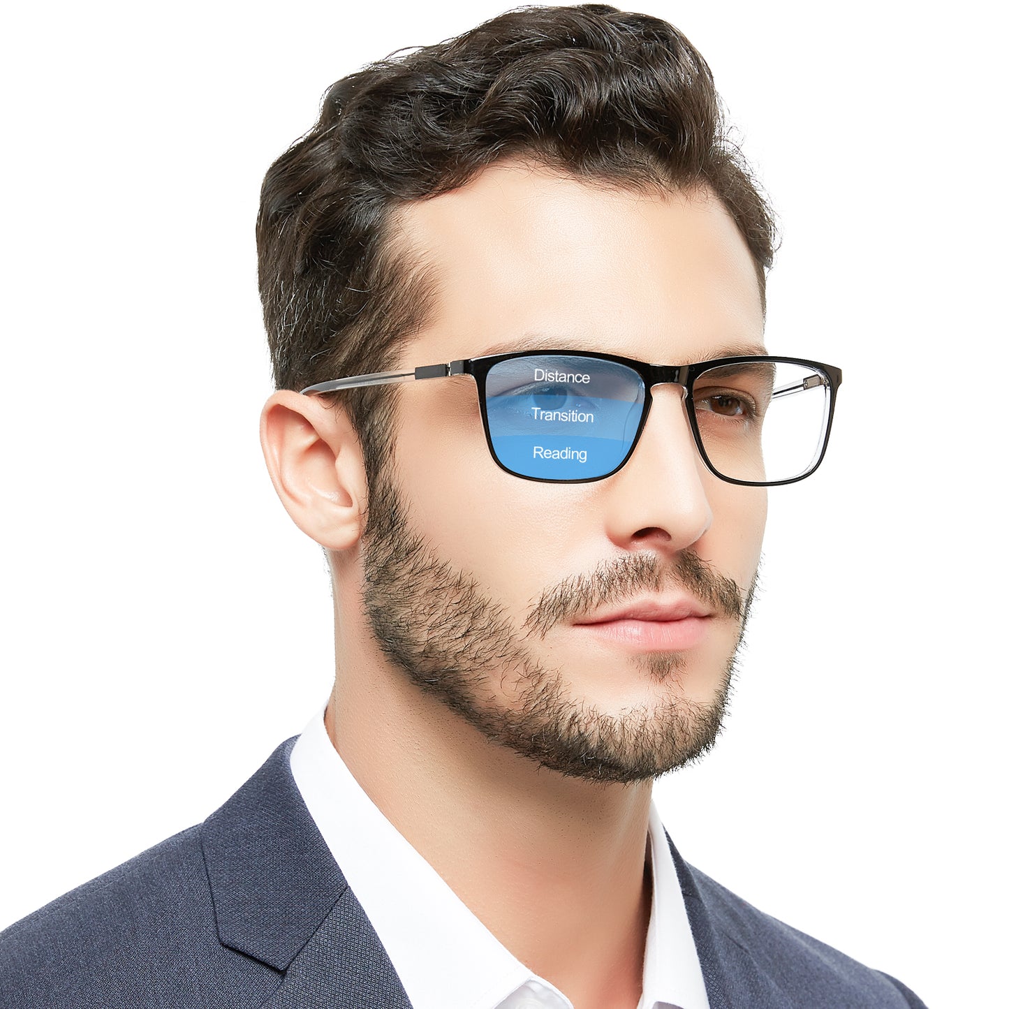 OCCI CHIARI Progressive Reading Glasses for Men Multifocus Readers OC5026JJ