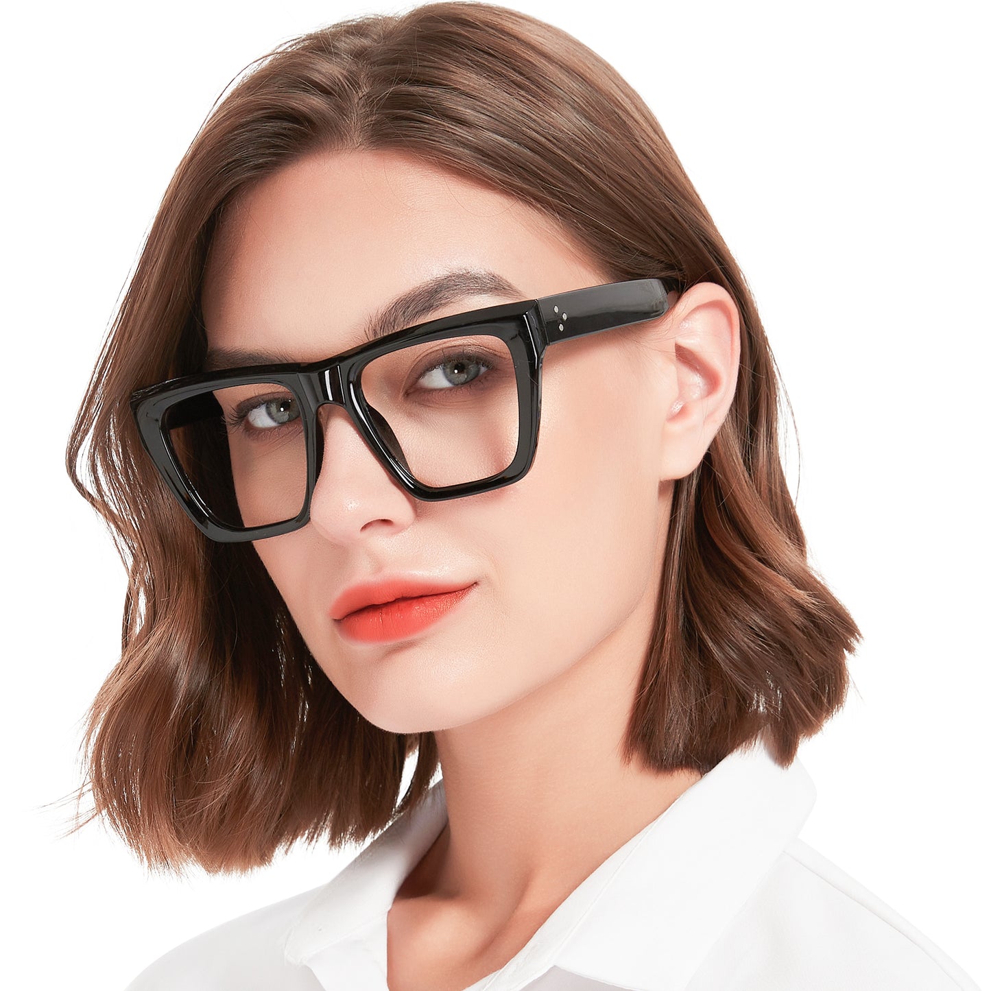 OCCI CHIARI Big Square Reading Glasses Women Comfortable Readers OC5254