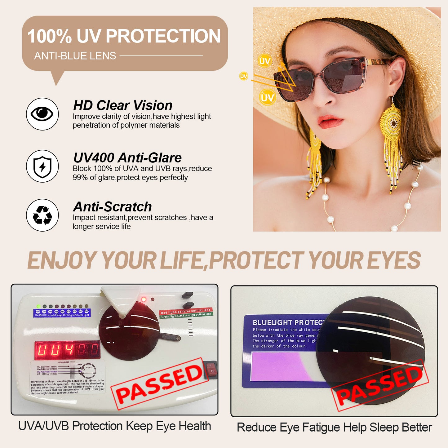 OCCI CHIARI Women Reading Sun Glasses Sunglasses with Readers Outdoor UV400 OC5117SRB