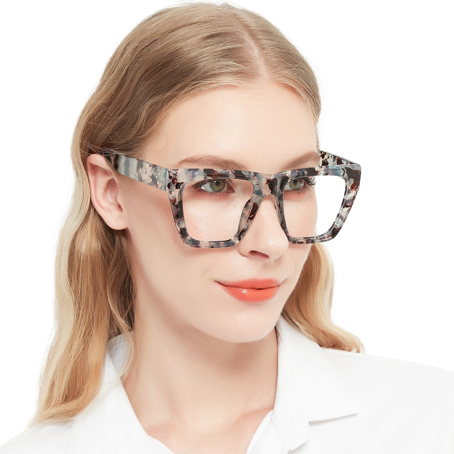 OCCI CHIARI Big Square Reading Glasses Women Comfortable Readers OC5254