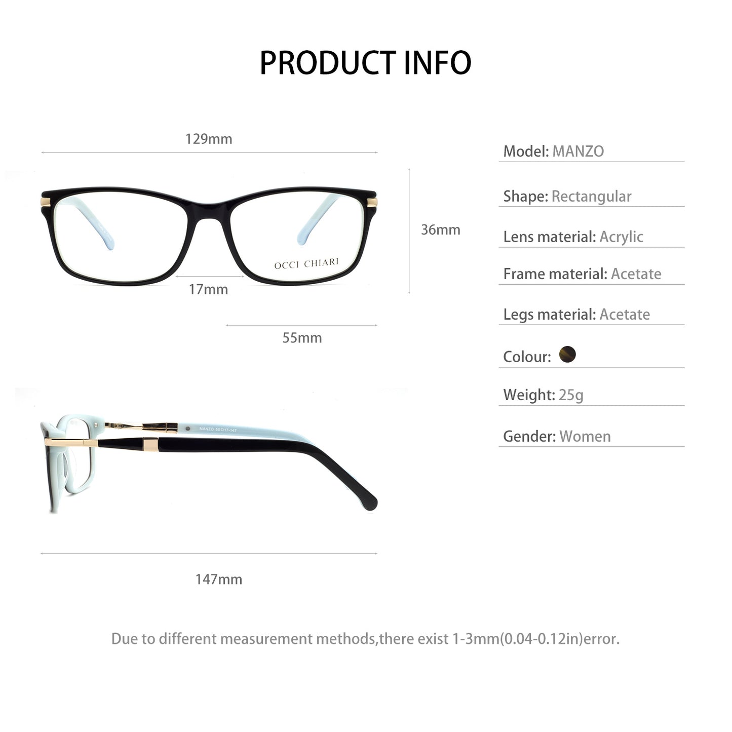 Women Prescription Eyewear Frame