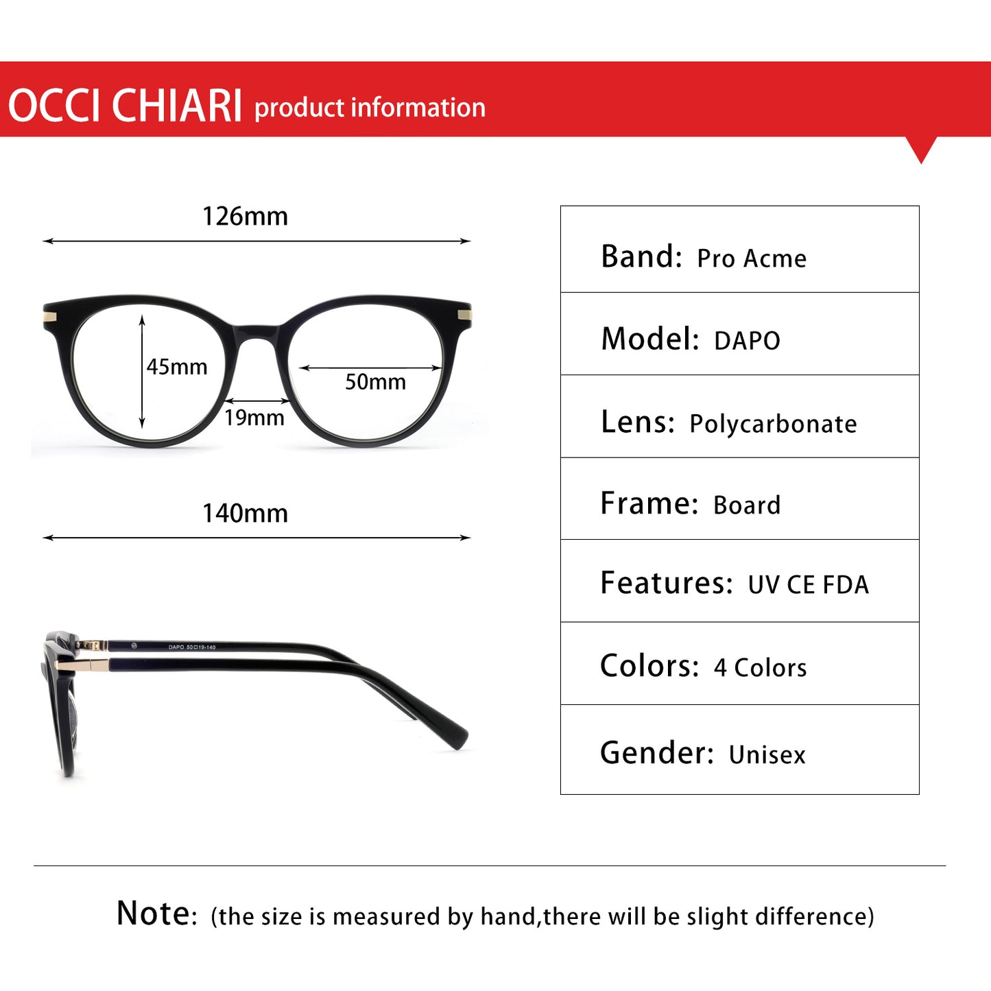 Women Oval Fashion Eyeglasses Frame Stylish Frame
