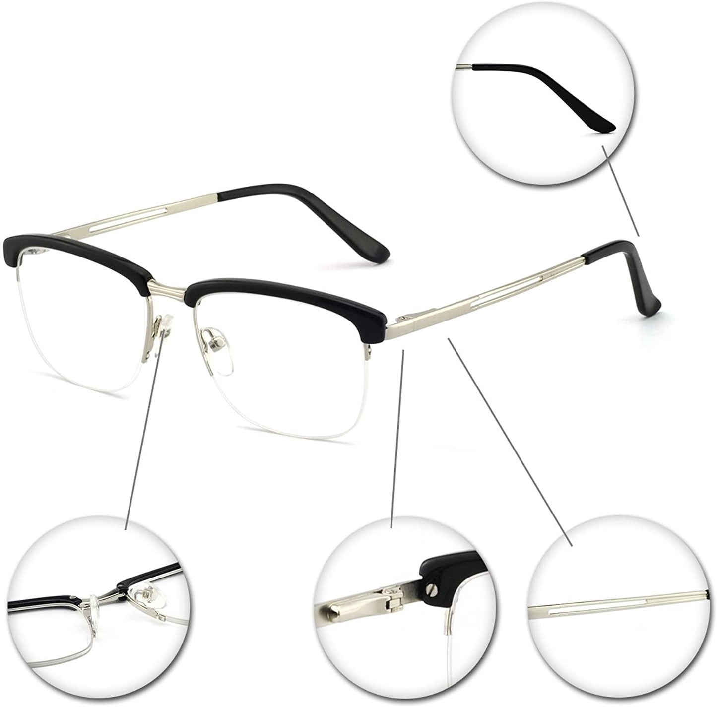 Womens Aviator Fashion Prescription Eyeglasses Frame