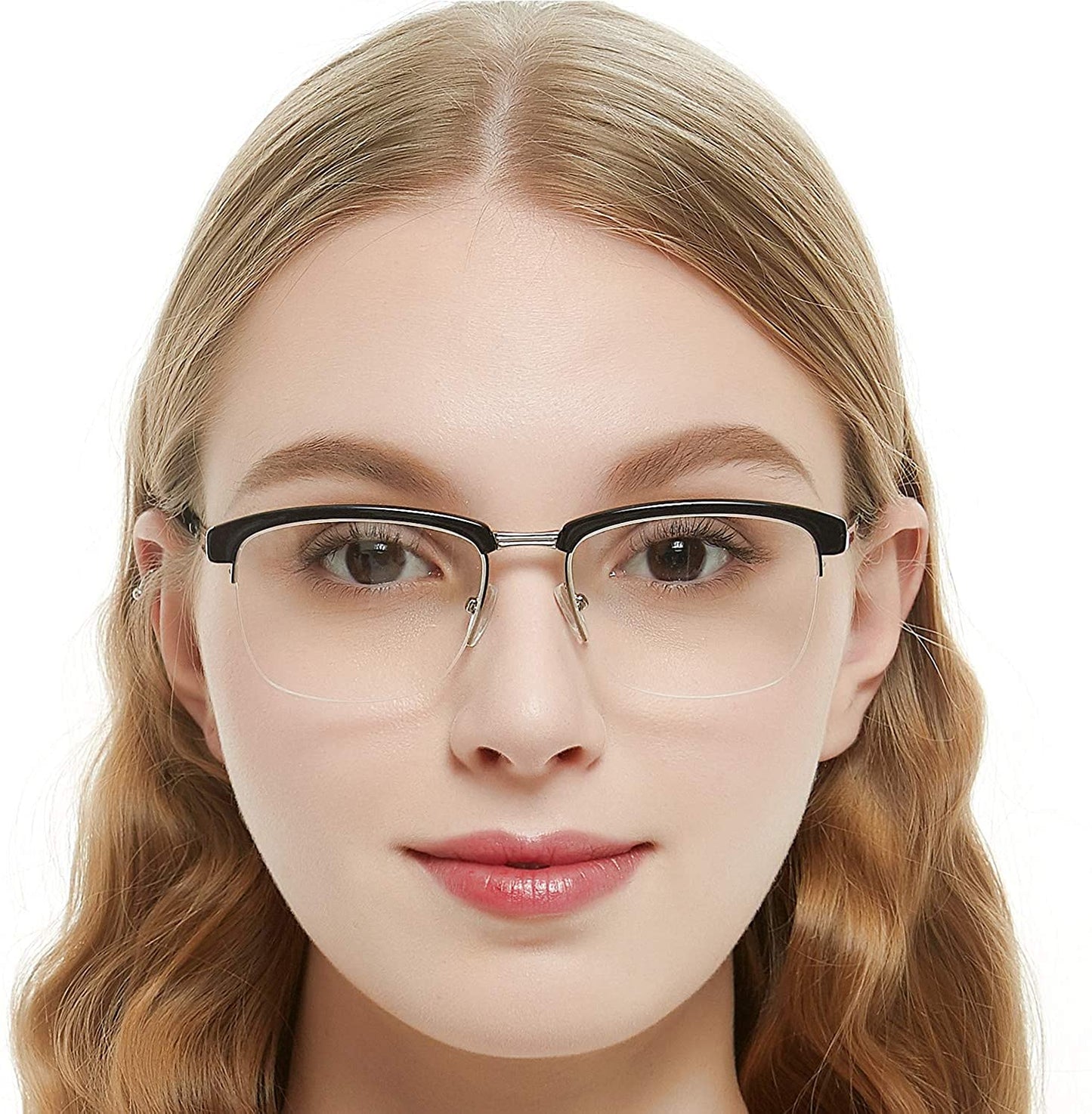 Womens Aviator Fashion Prescription Eyeglasses Frame