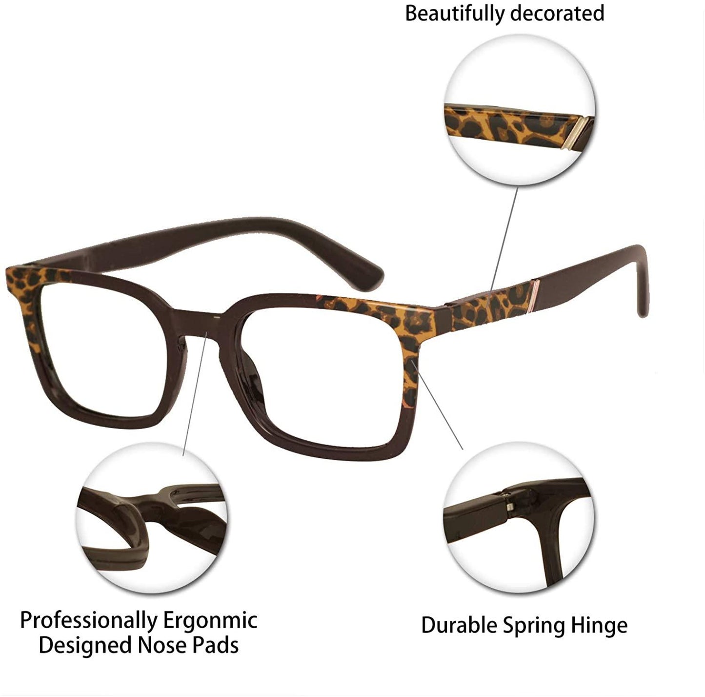 OCCI CHIARI Fashion Reading Glasses Reader Eyewear with Spring Hinge - Occichiari