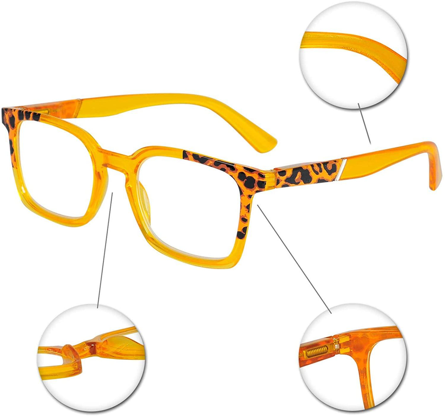 OCCI CHIARI Fashion Reading Glasses Reader Eyewear with Spring Hinge - Occichiari