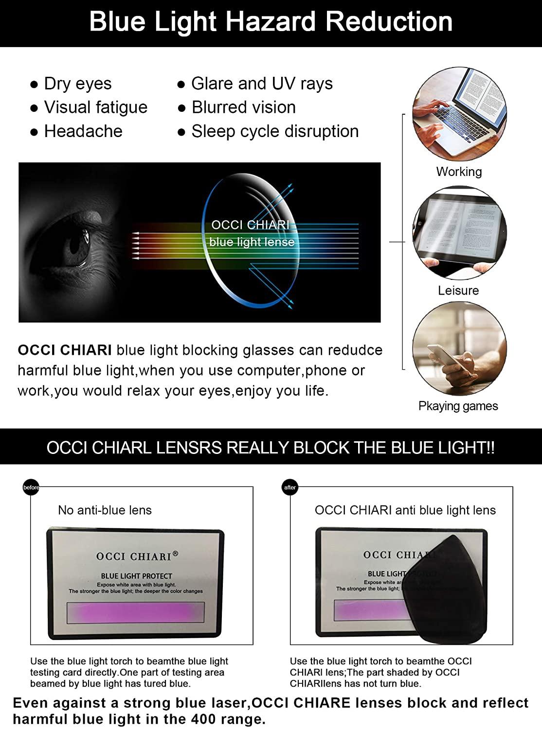 OCCI CHIARI Fashion Reading Glasses Reader Eyewear with Spring Hinge Sunglasses - Occichiari