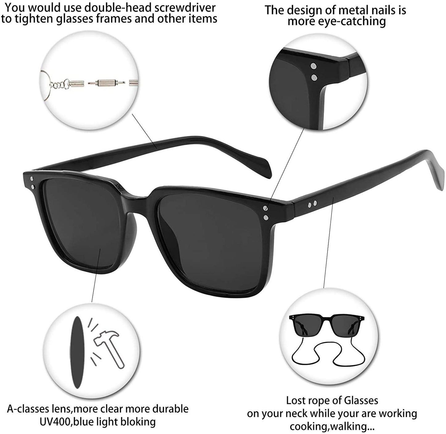 OCCI CHIARI Fashion Reading Glasses Reader Eyewear with Spring Hinge Sunglasses - Occichiari