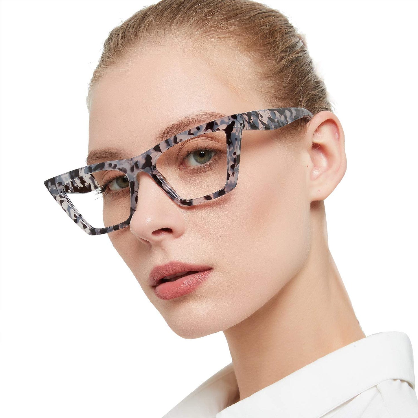 Reading Glasses for Women Cat Eye Fashion Reader Grey