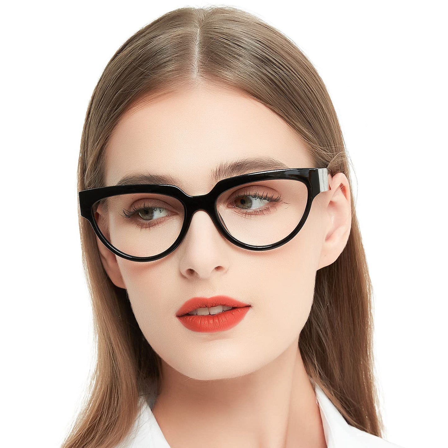 OCCI CHIARI Large Reading Glasses for Women Cateye Readers Large Frame OC5193