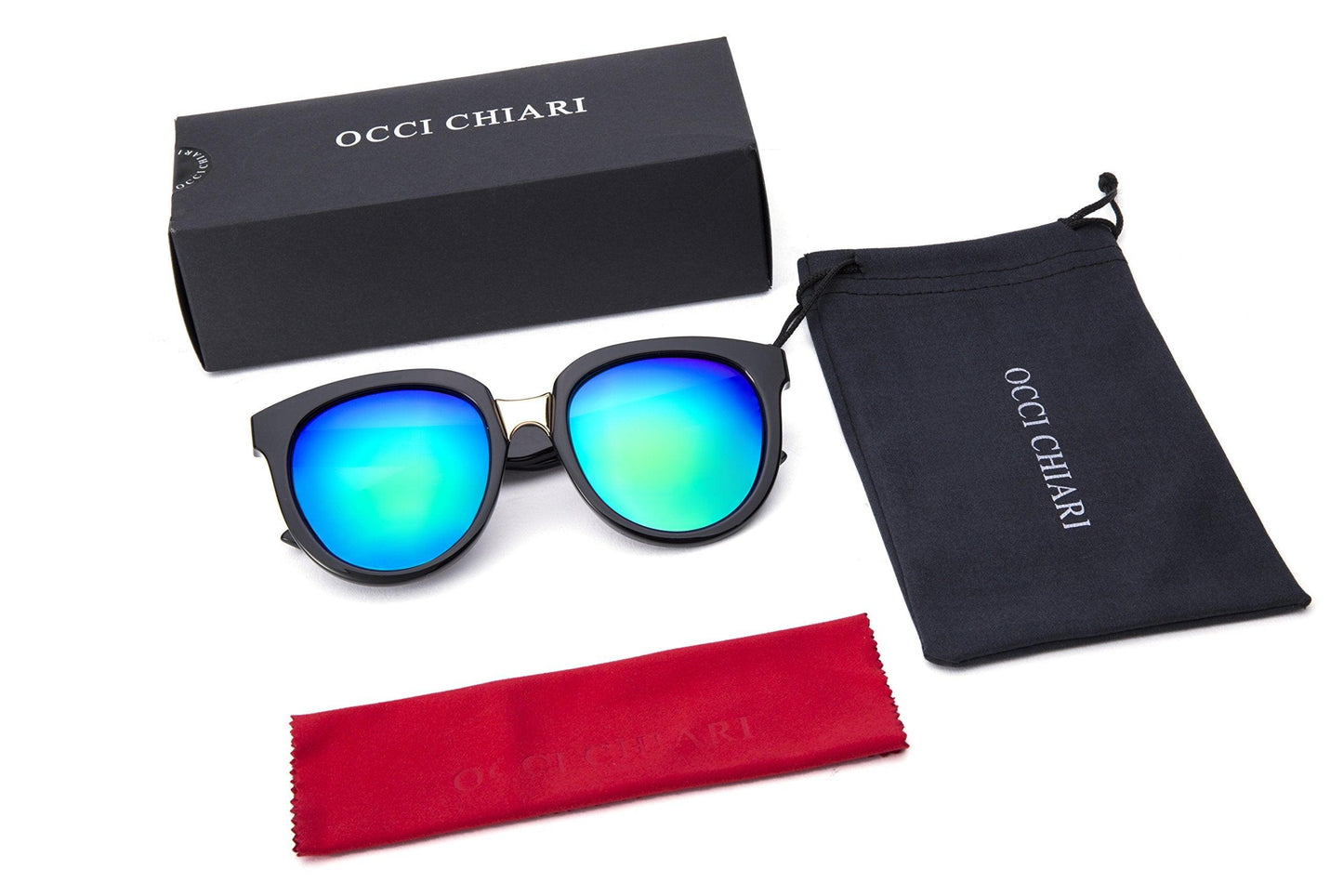 Classic Cat Eye Polaroid Lens Sunglasses For Women Acetate Frame with Spring Hinges - Occichiari