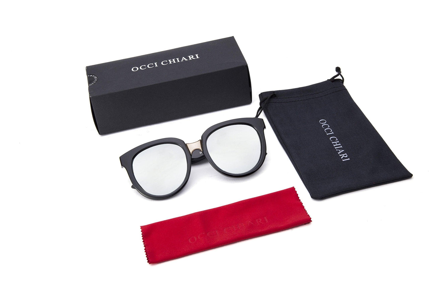Classic Cat Eye Polaroid Lens Sunglasses For Women Acetate Frame with Spring Hinges - Occichiari