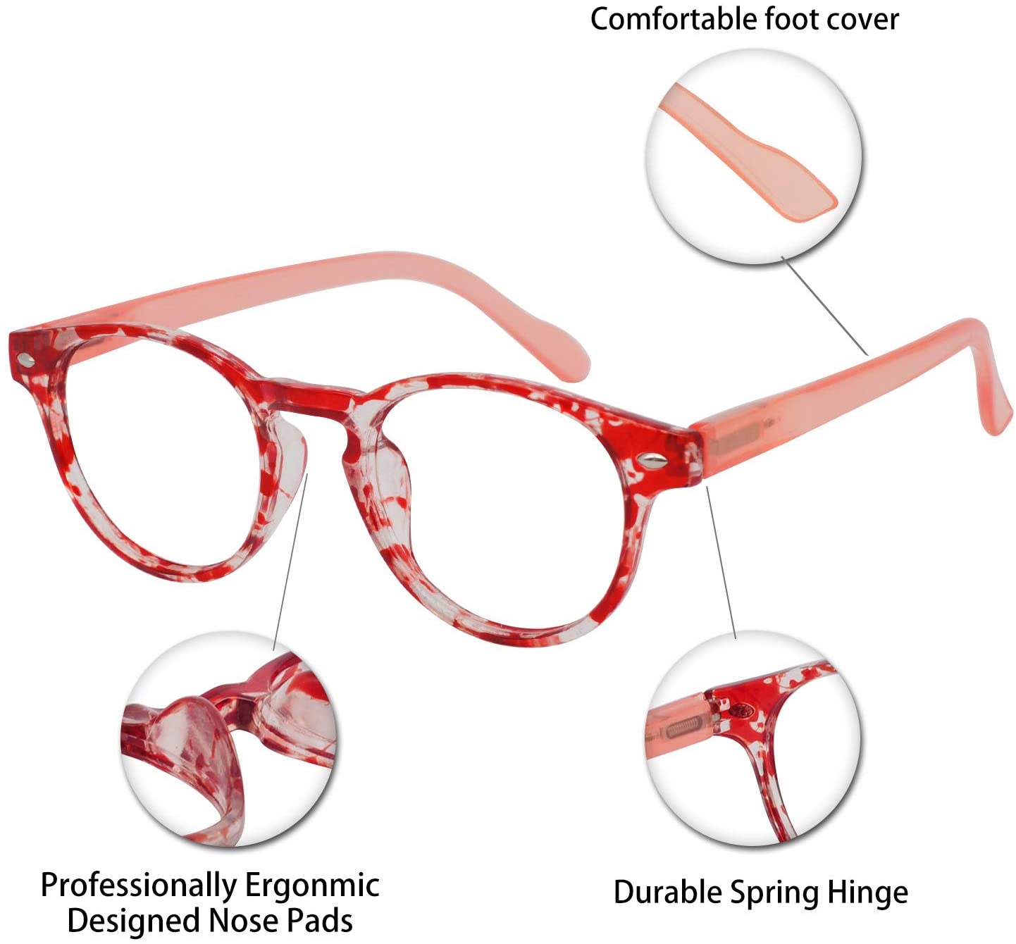 OCCI CHIARI Lightweight Designer Round Stylish Reading Glasses For Women OC5006