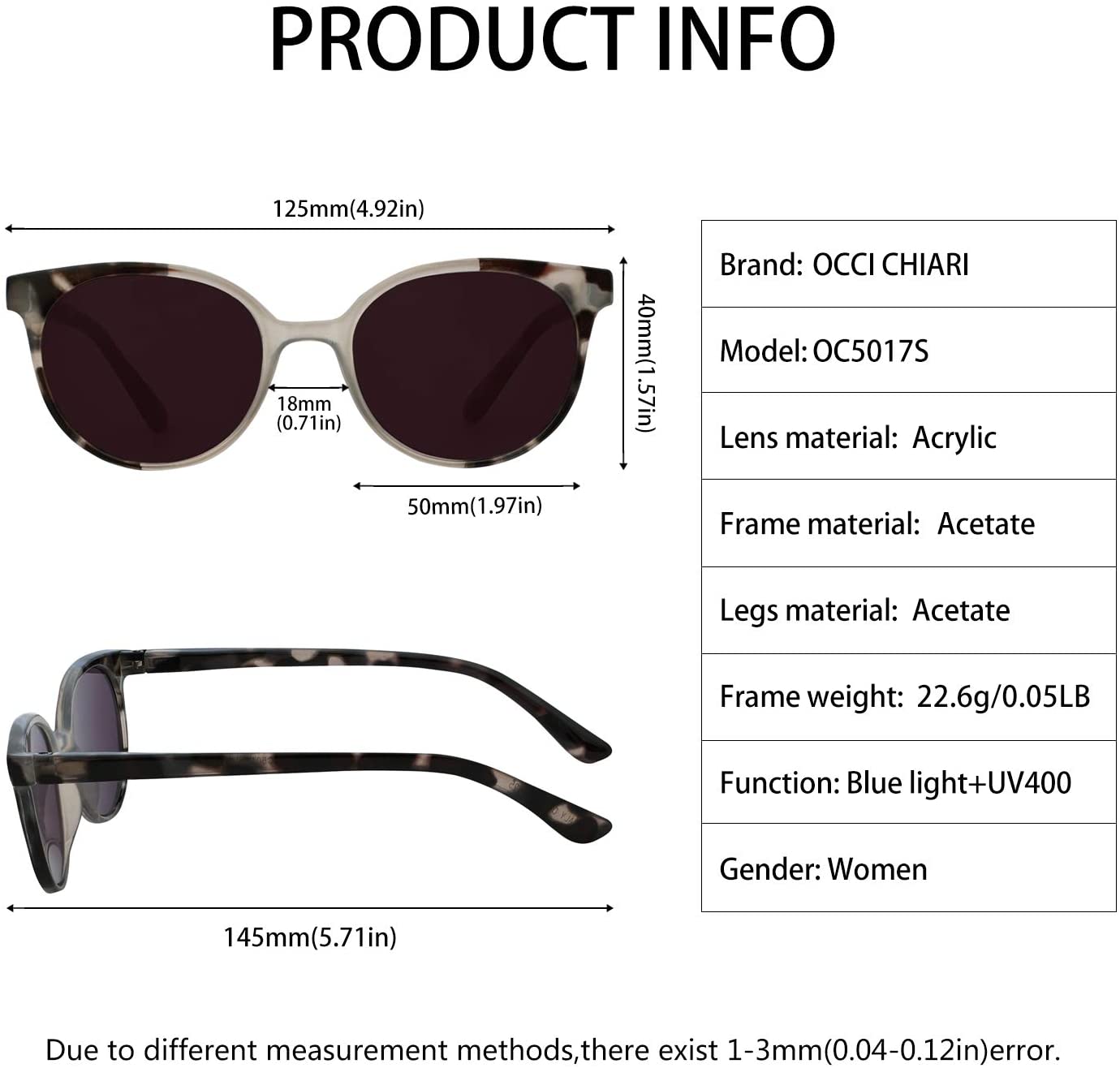 Reading Sunglasses Women UV Protection Outdoor Reader Glasses 0.5-4.0