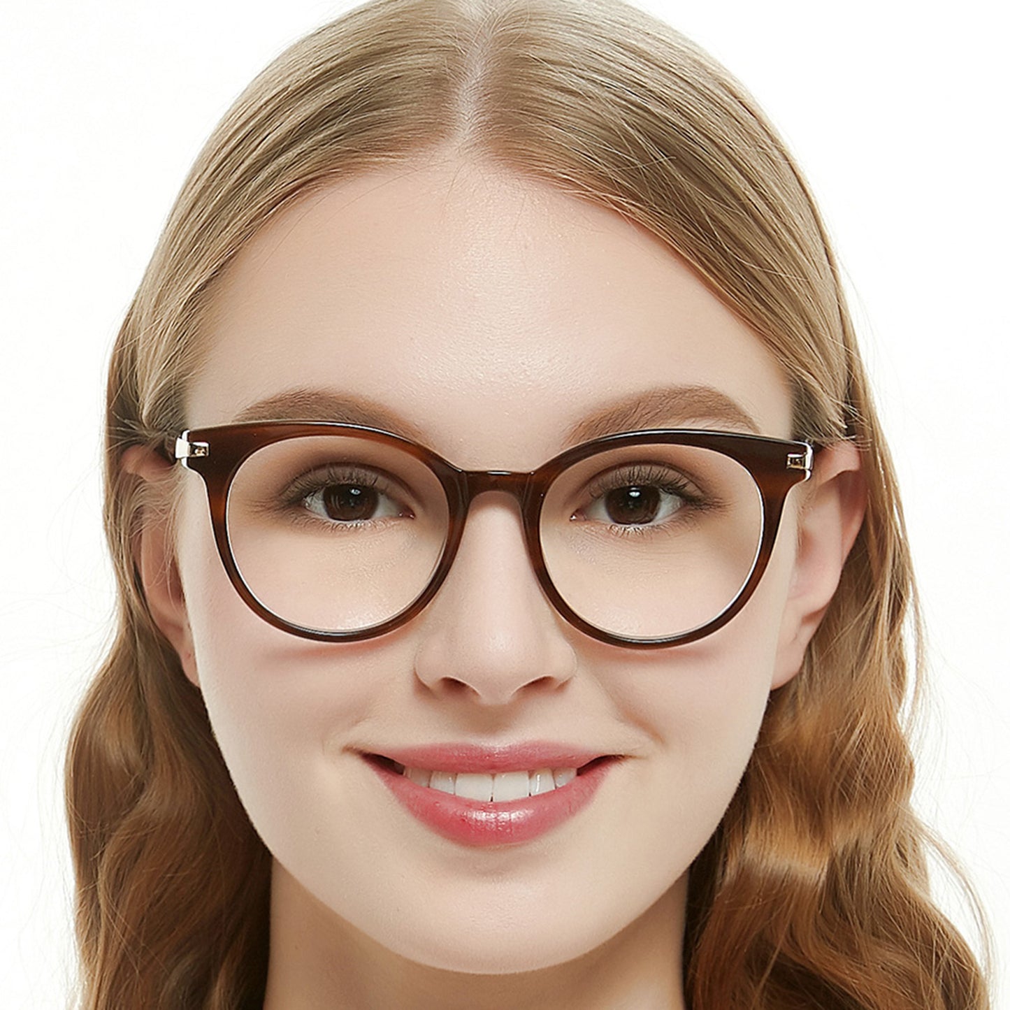 Women Oval Fashion Eyeglasses Frame Stylish Frame