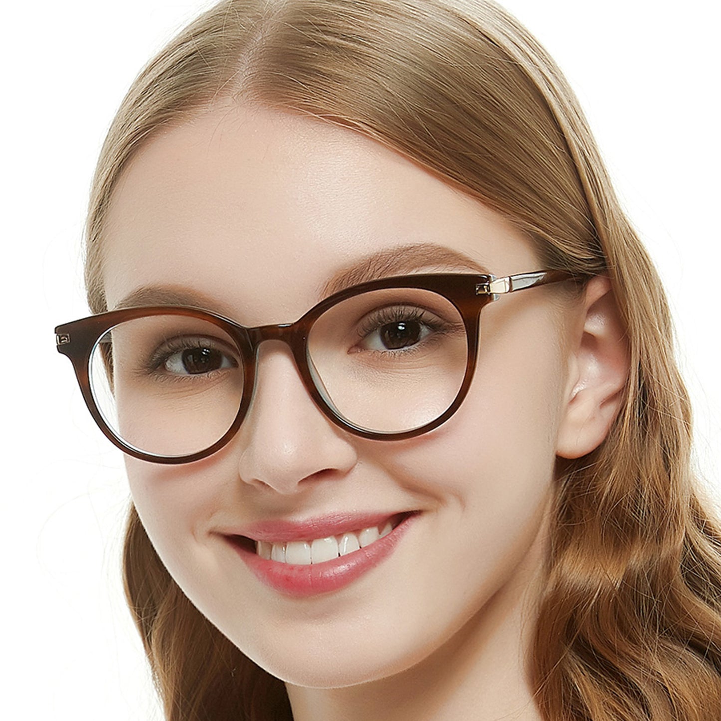 Women Oval Fashion Eyeglasses Frame Stylish Frame