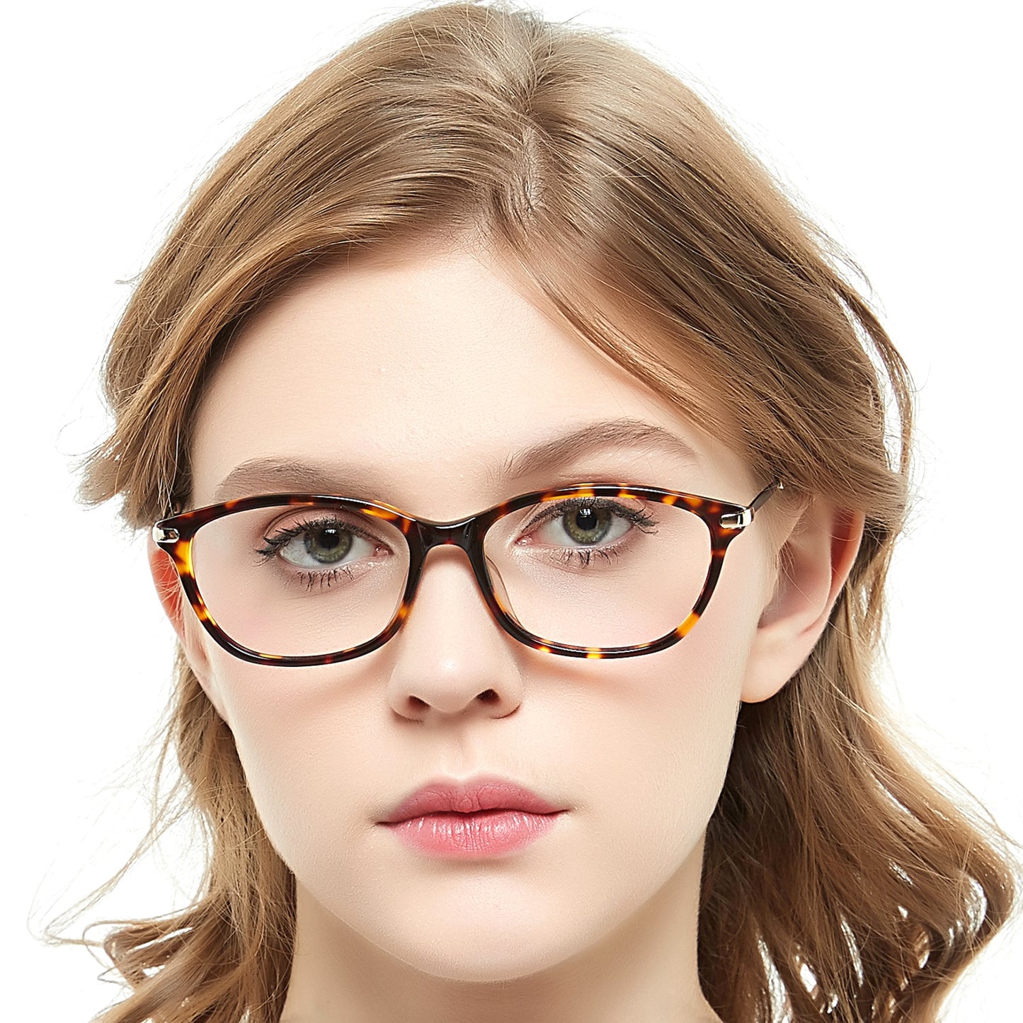 Women Fashion Rectangle Acetate Optical Frame Red Black Purple BAI