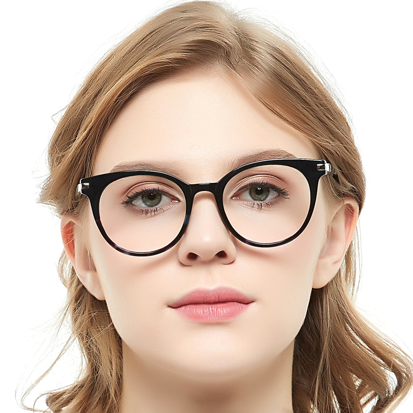 Women Oval Fashion Eyeglasses Frame Stylish Frame