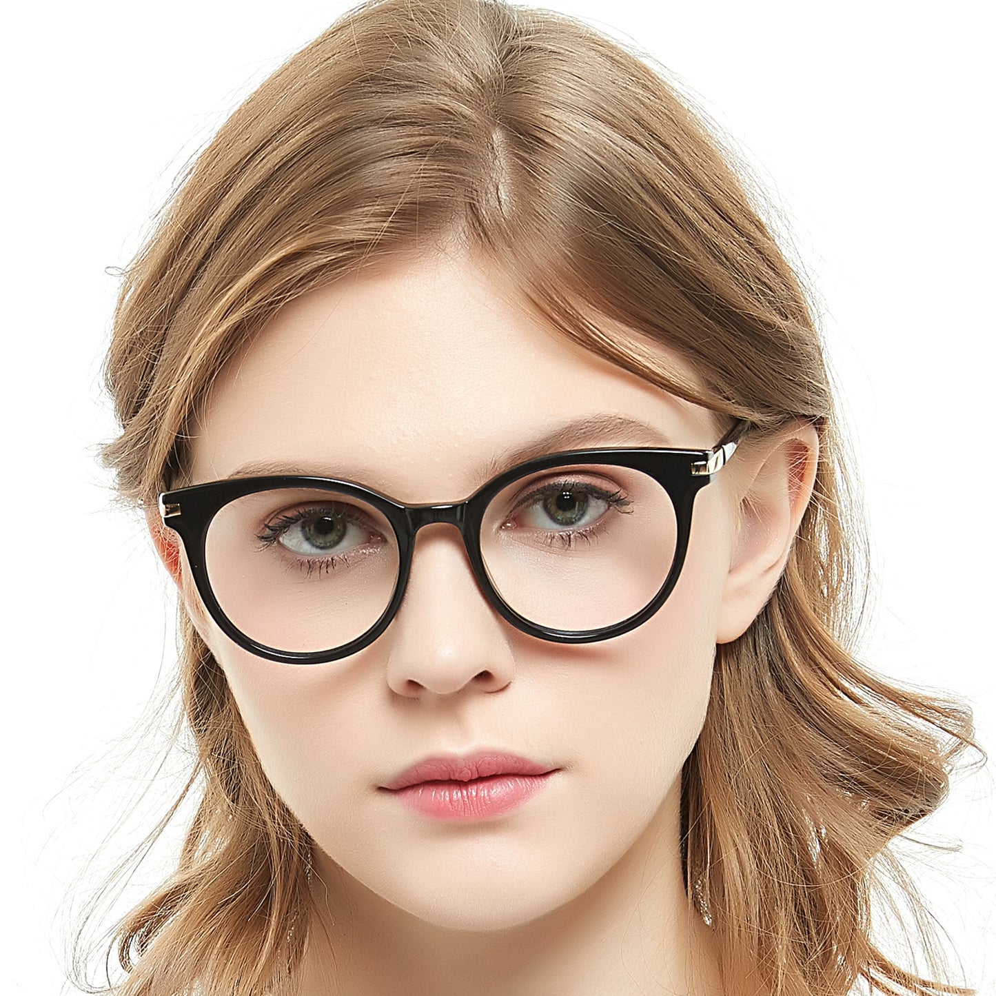 Women Oval Fashion Eyeglasses Frame Stylish Frame