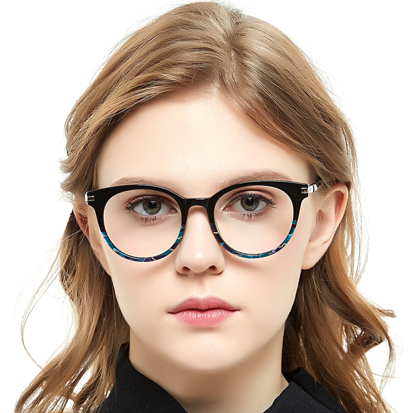Women Oval Fashion Eyeglasses Frame Stylish Frame