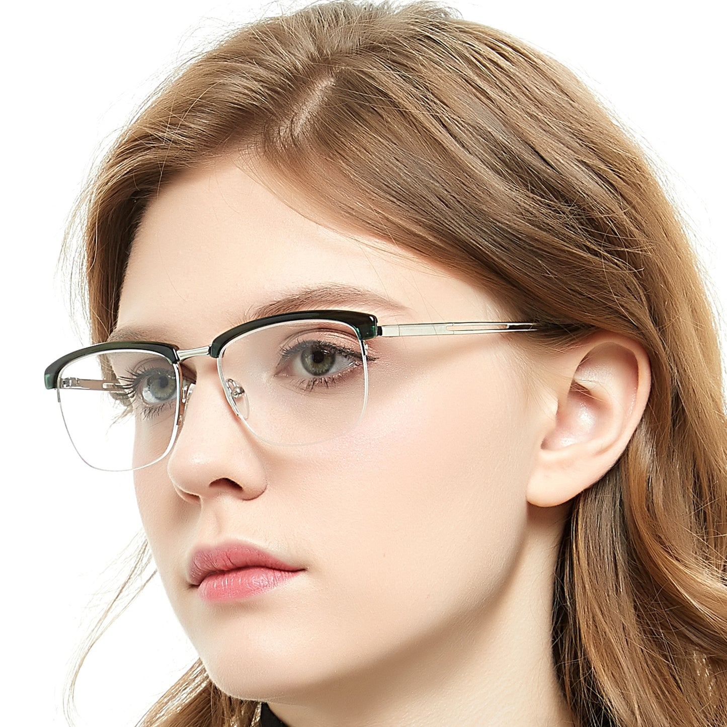 Women Half-rim frame Optical Frame Prescription Frame