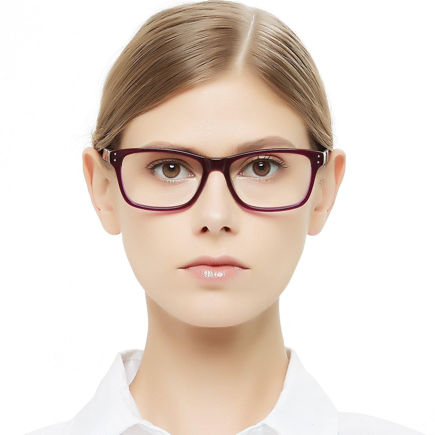 Fashion Women's Rectangle Acetate Optical Frame Prescription frame CASO - Occichiari