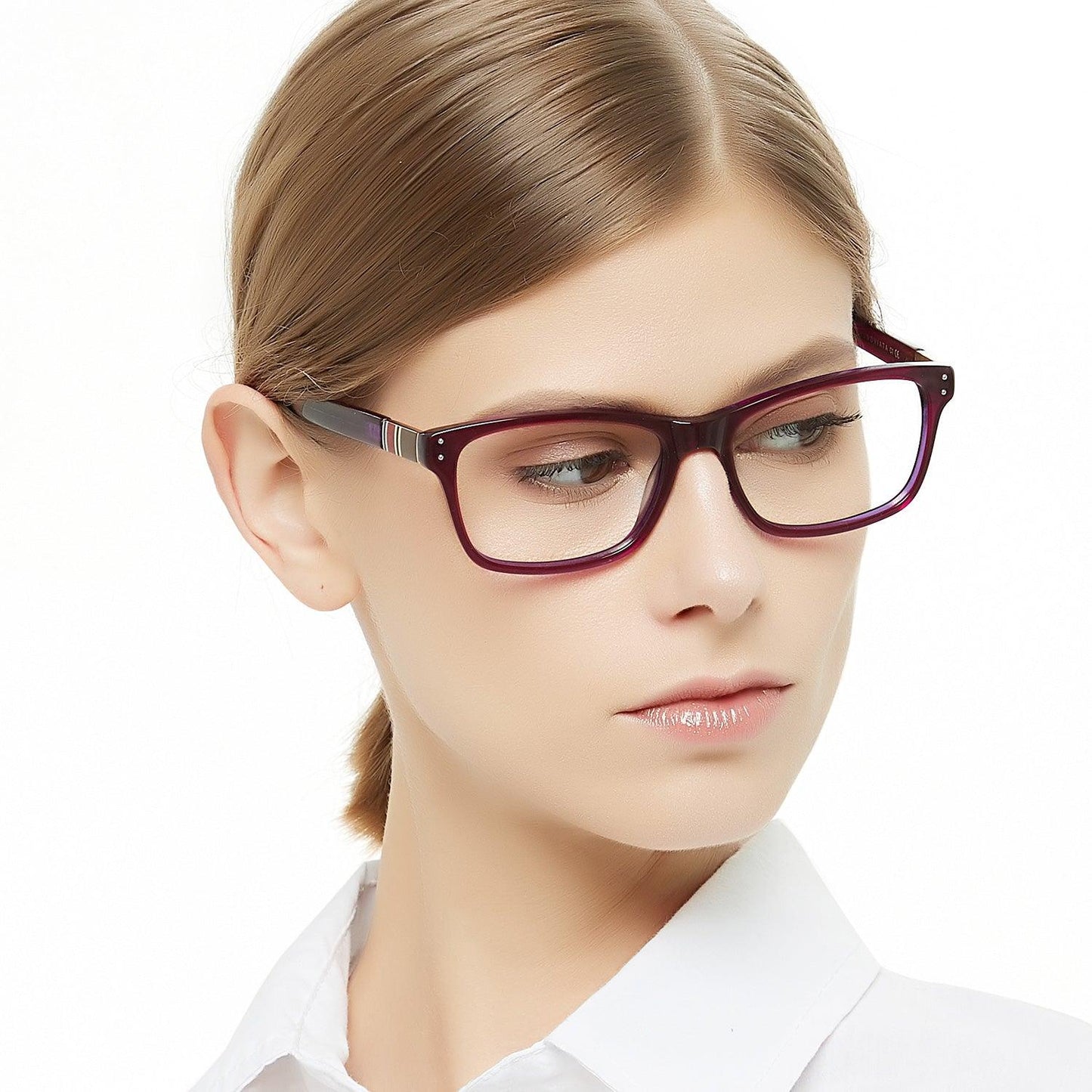 Fashion Women's Rectangle Acetate Optical Frame Prescription frame CASO - Occichiari