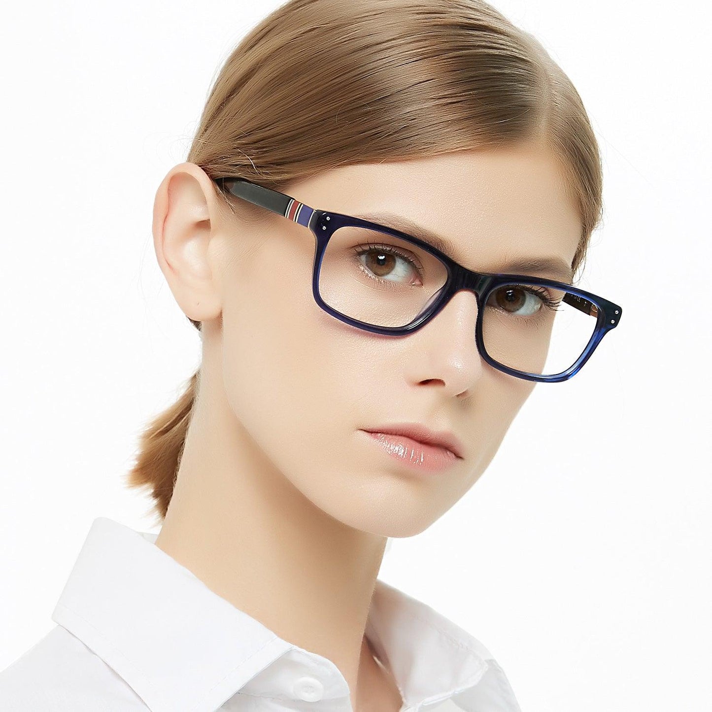 Fashion Women's Rectangle Acetate Optical Frame Prescription frame CASO - Occichiari
