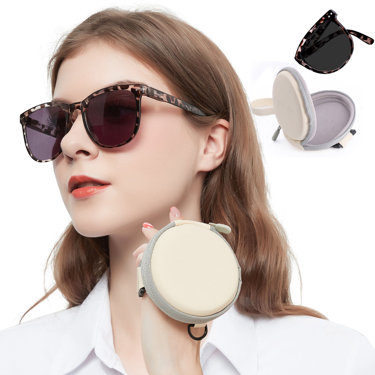 OCCI CHIARI Reading Sunglasses For Women Big Frame Foldable Reader