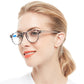 Computer Reading Glasses Blue Light Blocking Round Reader For Women