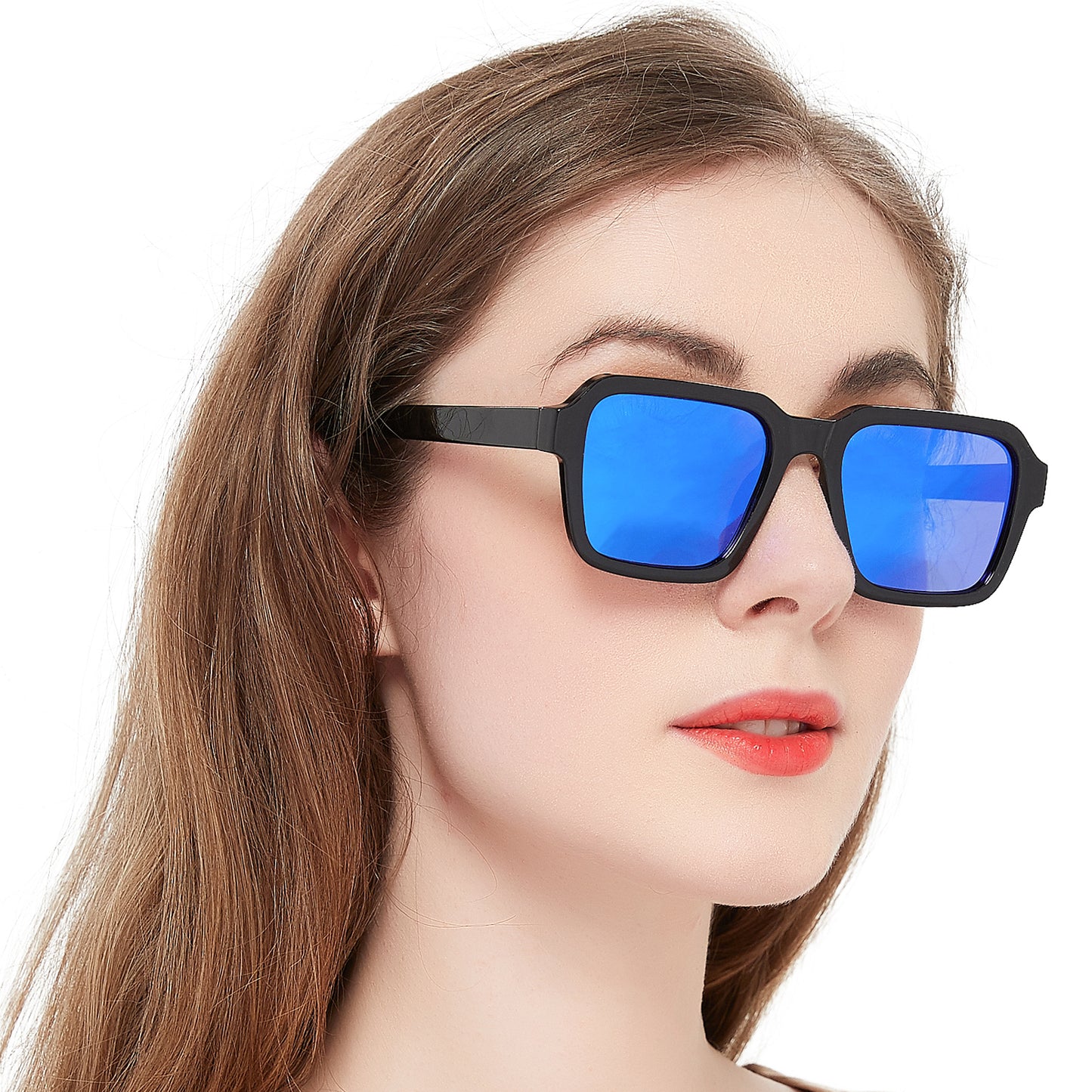 OCCI CHIARI Trendy Polarized Sunglasses for Women Vintage Large Sun Glasses UV400 Protection