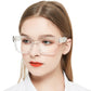 OCCI CHIARI Large Frame Reading Glasses for Women Retro Square Readers OC5078