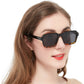 OCCI CHIARI Trendy Polarized Sunglasses for Women Vintage Large Sun Glasses UV400 Protection