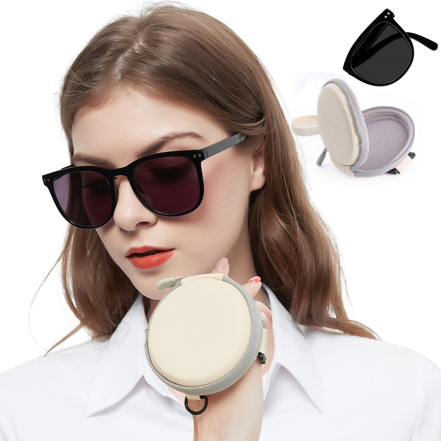 OCCI CHIARI Reading Sunglasses For Women Big Frame Foldable Reader