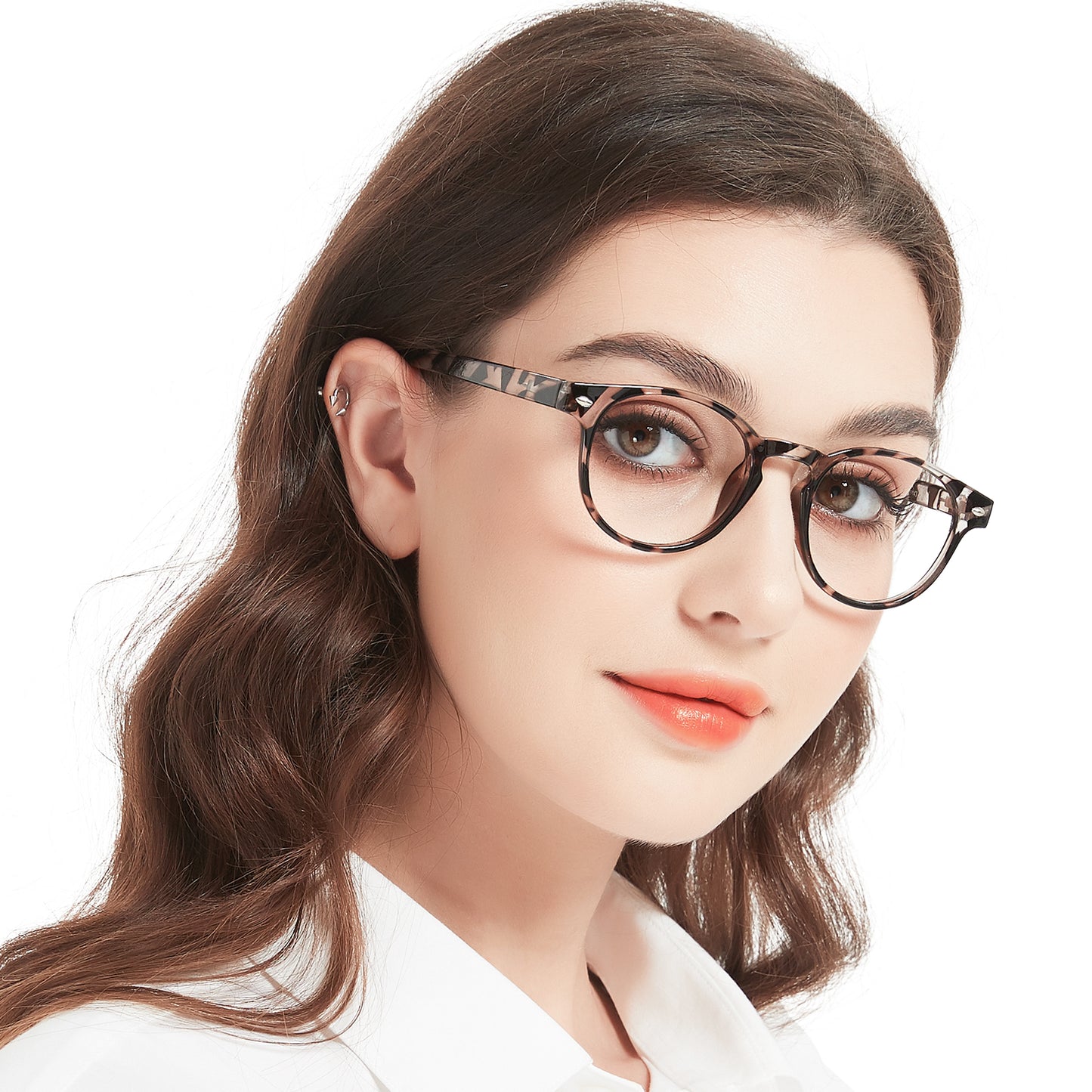 OCCI CHIARI Ladies Reading Glasses for Round Women 1.0+ Spring hinge Comfort Readers(1.0 1.25 1.5 1.75 2.0 2.25 2.5 2.75 3.0 3.5 4.0 5.0 6.0)