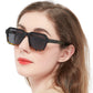 OCCI CHIARI Trendy Polarized Sunglasses for Women Vintage Large Sun Glasses UV400 Protection