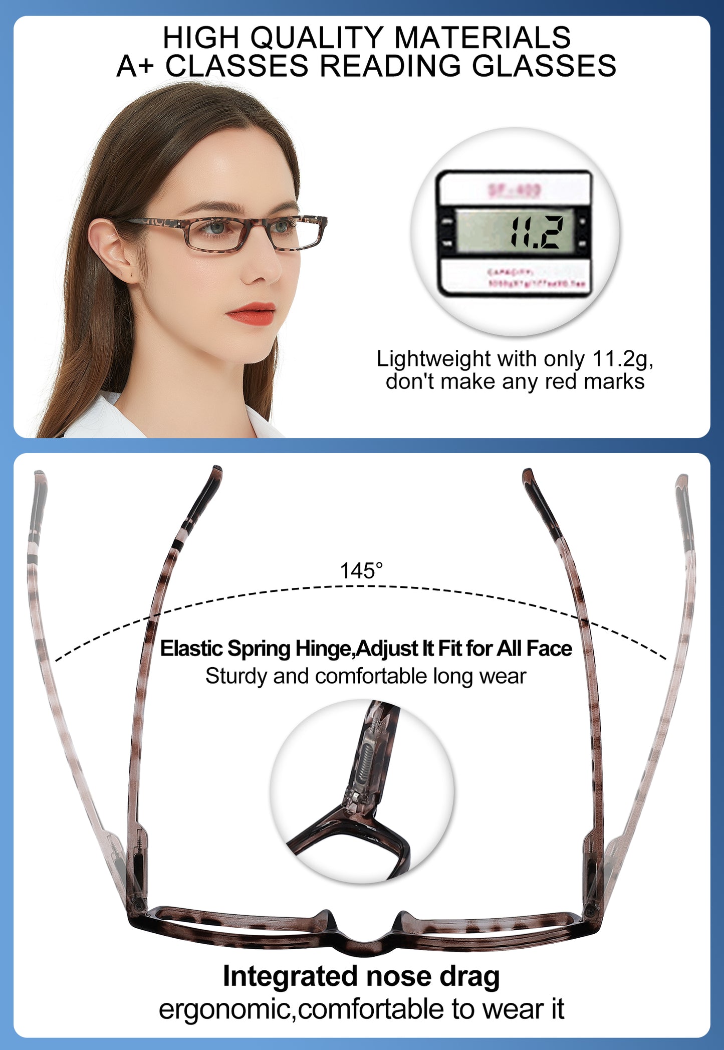 OCCI CHIARI Reading Glasses Women Men's Reader