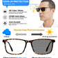 OCCI CHIARI Photochromic Bifocal Reading Sunglasses for Men