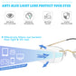 OCCI CHIARI Blue Light Blocking Reading Glasses for Men Titanium Frameless Readers Lightweight