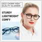 OCCI CHIARI Ladies Reading Glasses for Round Women 1.0+ Spring hinge Comfort Readers(1.0 1.25 1.5 1.75 2.0 2.25 2.5 2.75 3.0 3.5 4.0 5.0 6.0)