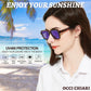 OCCI CHIARI Trendy Polarized Sunglasses for Women Vintage Large Sun Glasses UV400 Protection